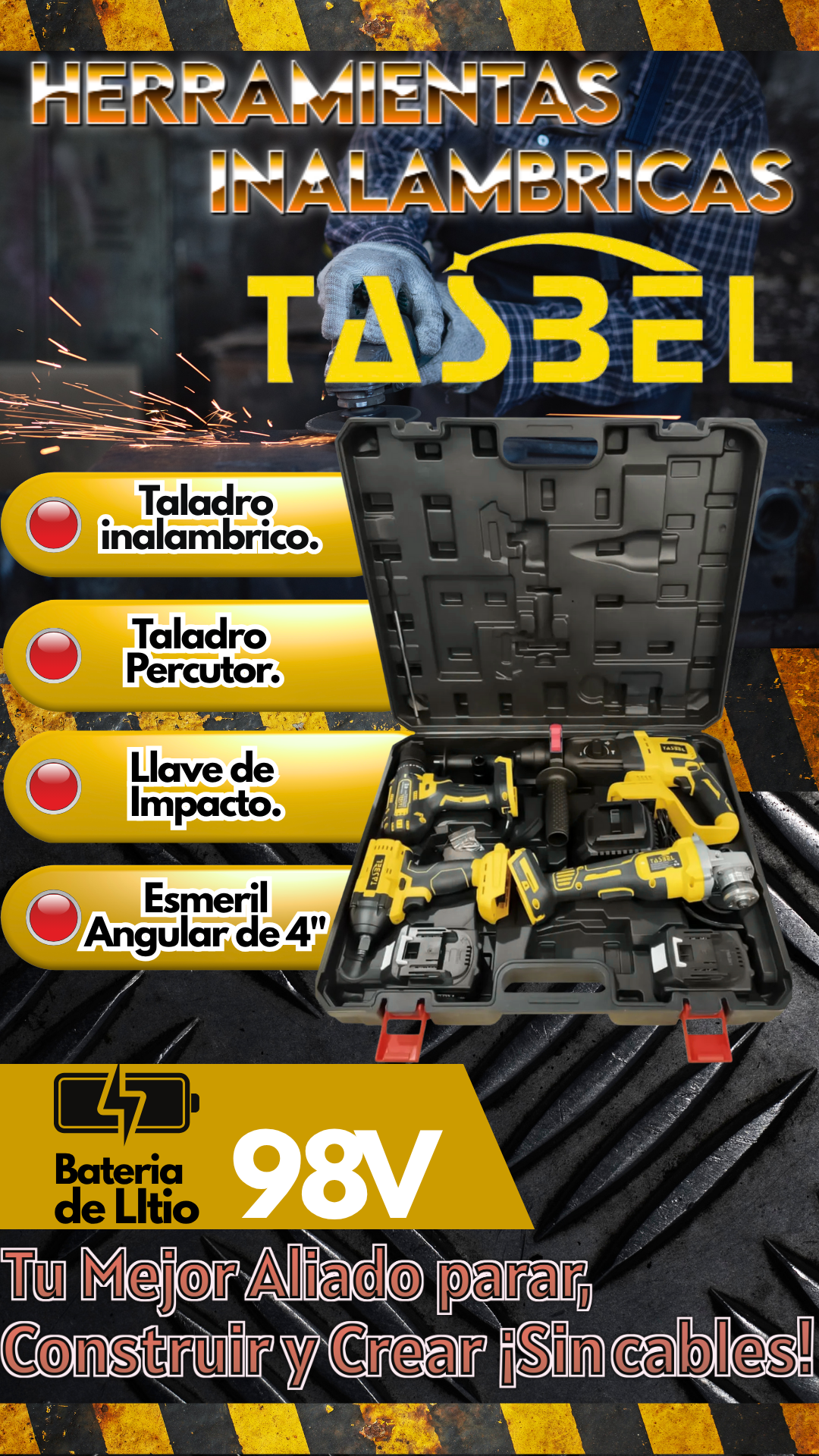 HERRAMIENTAS INALAMBRICAS TASBEL